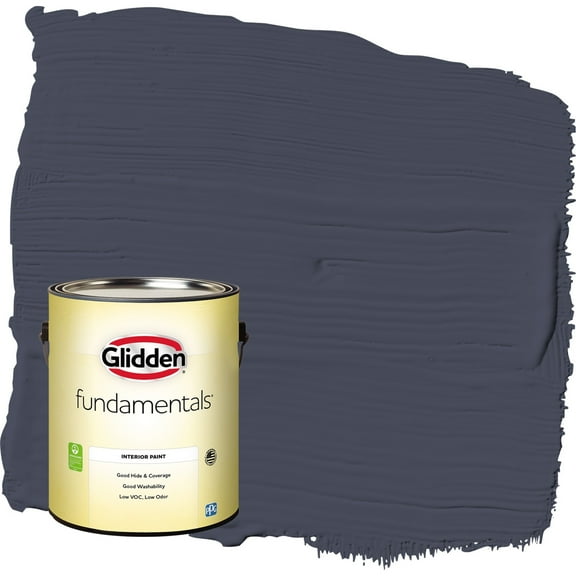 Glidden Fundamentals Black Flame / Purple Eggshell Interior Paint, 1 Gallon