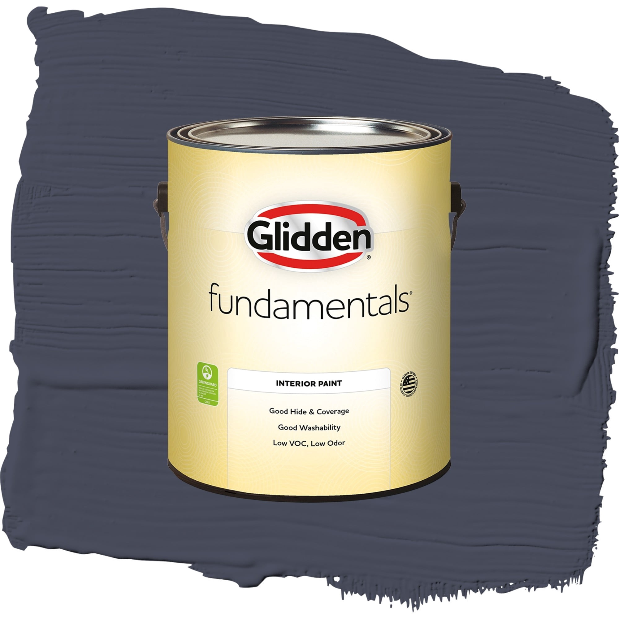Glidden Fundamentals Black Flame / Purple, Eggshell Interior Paint, 1 Gallon