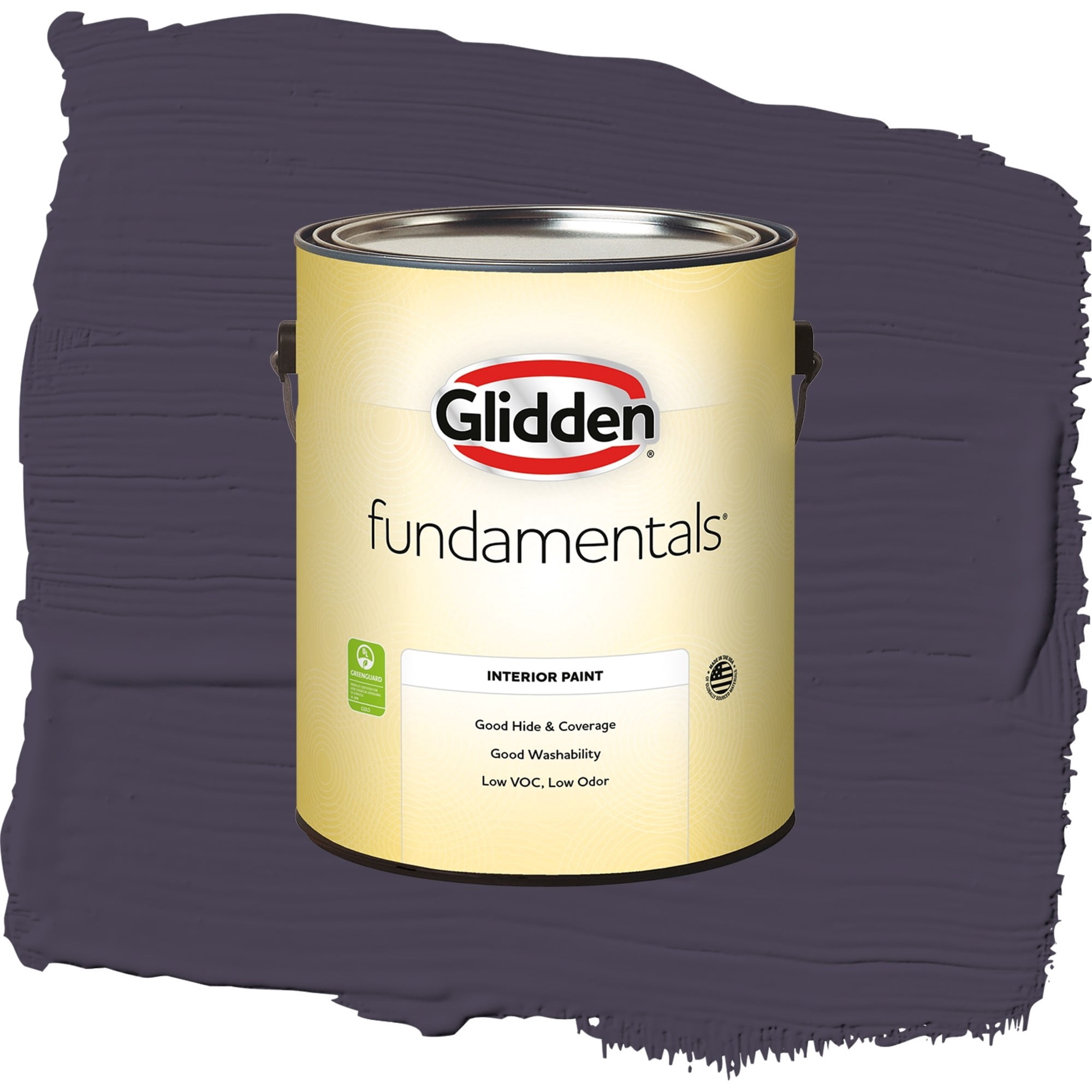 Glidden Fundamentals Blackberry / Purple, Flat Interior Paint, 1 Gallon