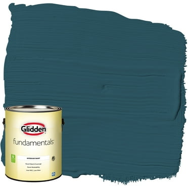 Glidden Fundamentals Interior Paint Blue Bayberry / Green, Eggshell, 1 Gallon
