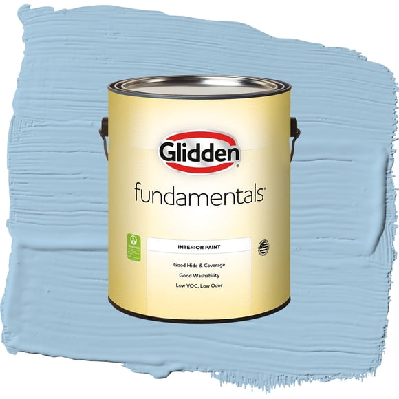 Glidden Fundamentals Blue Bows / Blue, Eggshell Interior Paint, 1 Gallon