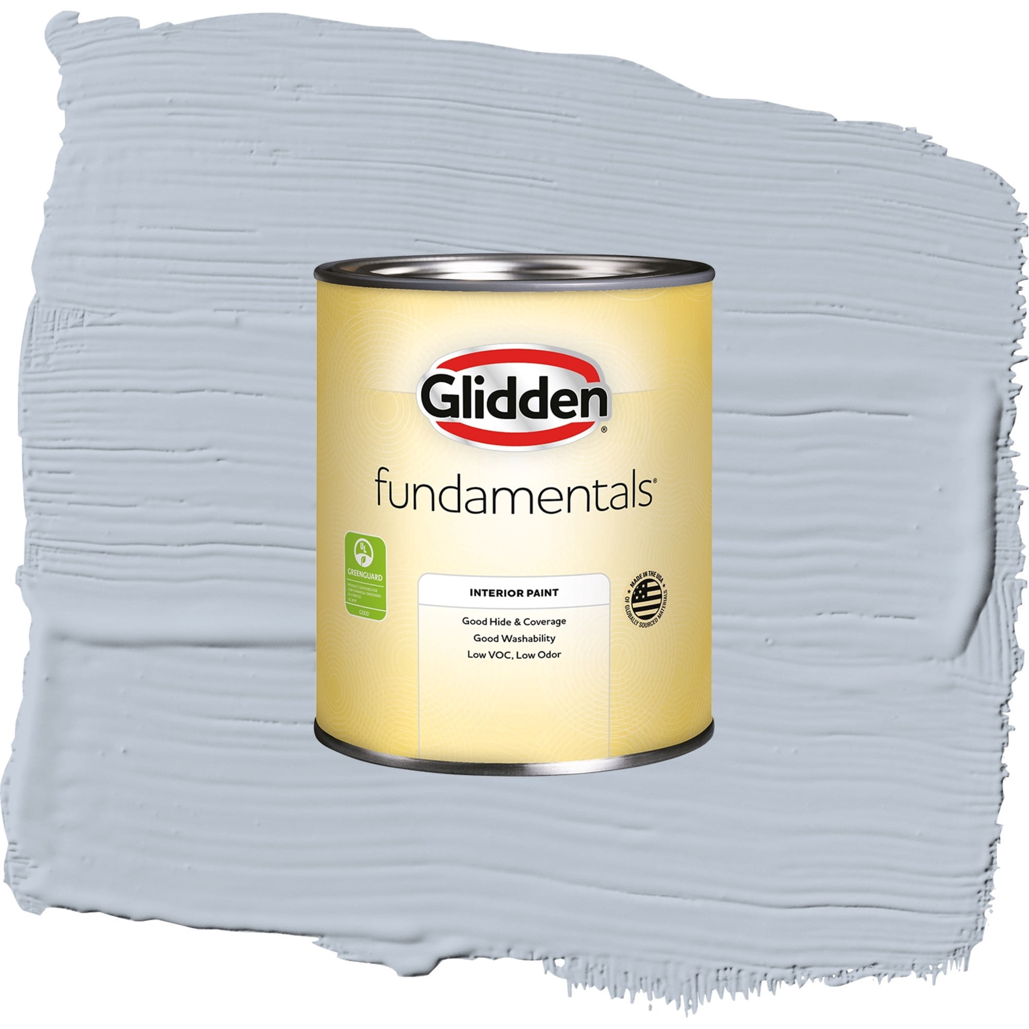 Glidden Fundamentals Blue Dolphin / Blue, Flat Interior Paint, 1 Quart