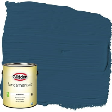 Glidden Fundamentals Interior Paint Blue Lava, Eggshell, 1 Gallon
