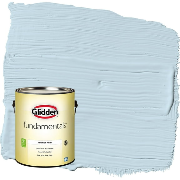 Glidden Fundamentals Blue Pearl / Blue Eggshell Interior Paint, 1 Gallon