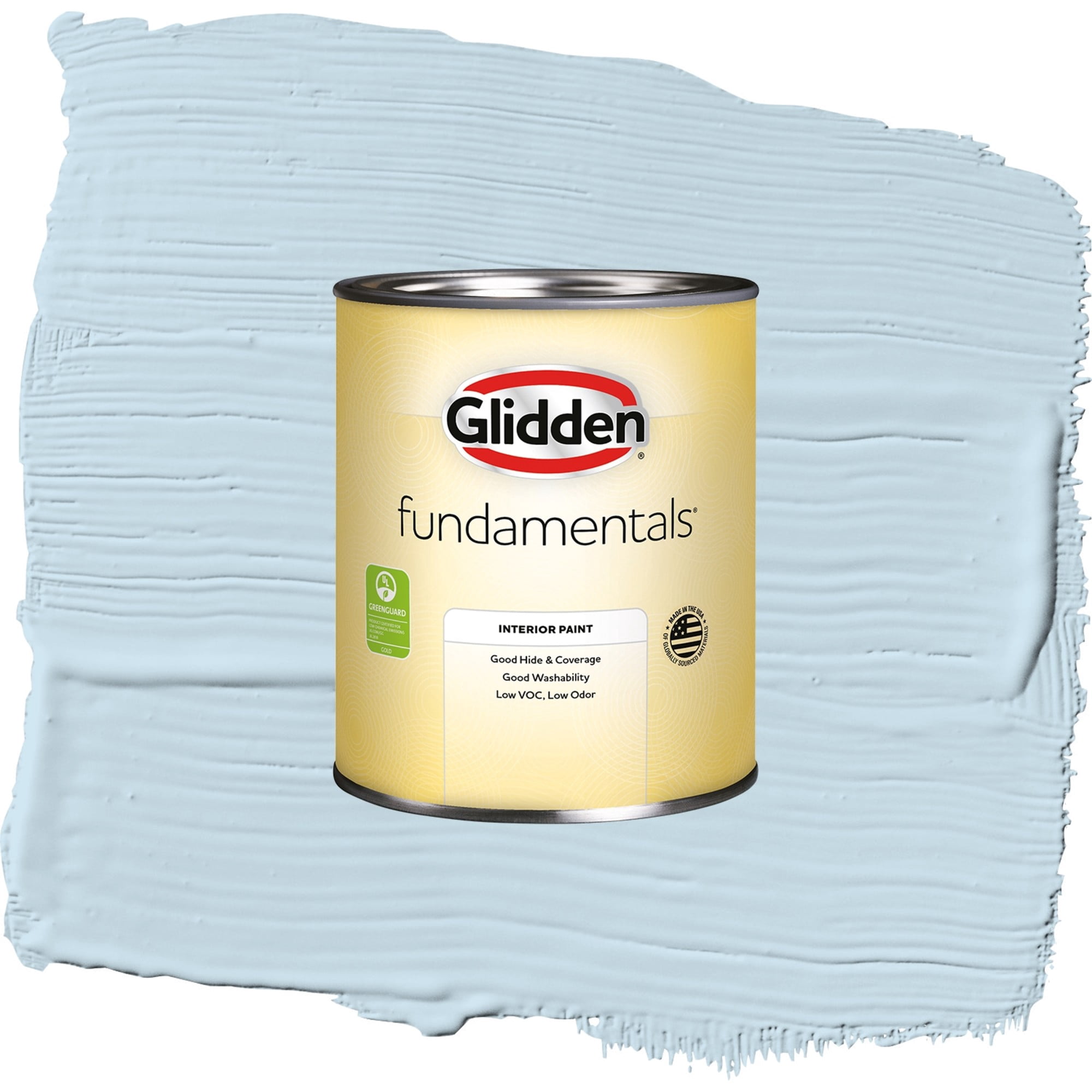 Glidden Fundamentals Blue Pearl / Blue, Semi-Gloss Interior Paint, 1 Quart