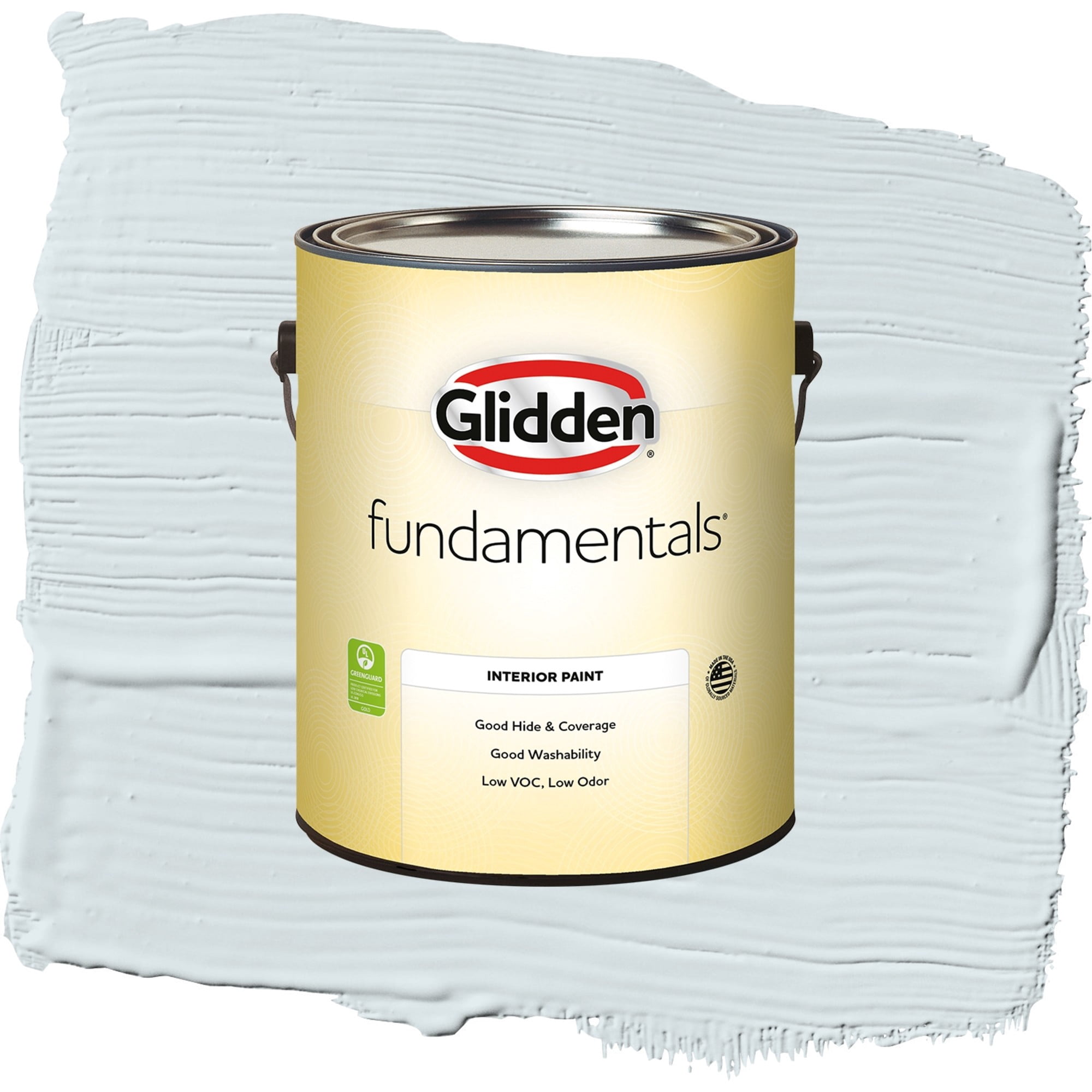Glidden Fundamentals Blue Smoke Semi Gloss Interior Paint and Primer, 1 Gallon