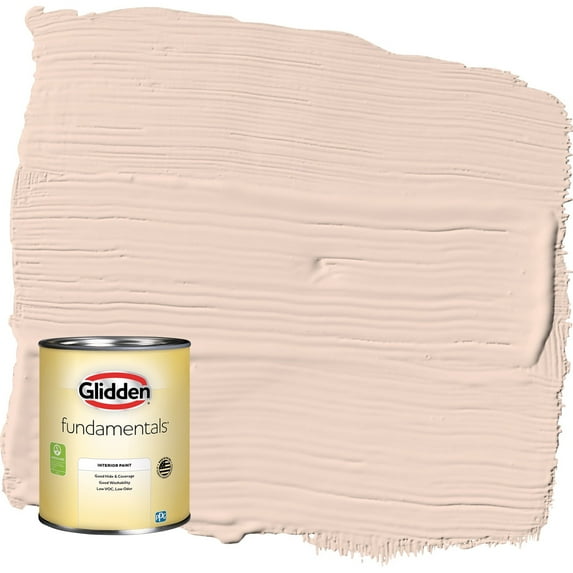 Glidden Fundamentals Blush Beige / Orange Semi-Gloss Interior Paint, 1 Quart