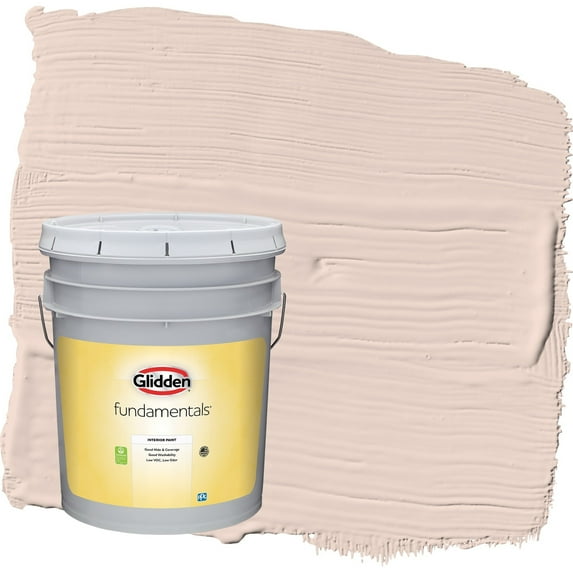 Glidden Fundamentals Boardwalk / Orange Eggshell Interior Paint, 5 Gallon