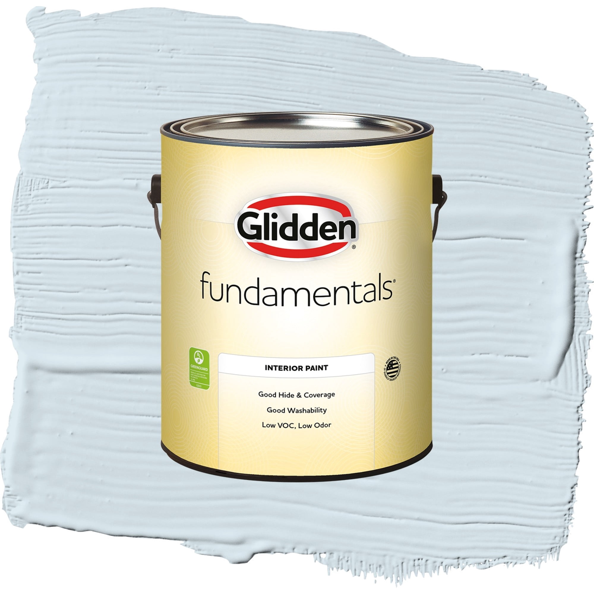 Glidden Fundamentals Breakwater / Blue, Flat Interior Paint, 1 Gallon