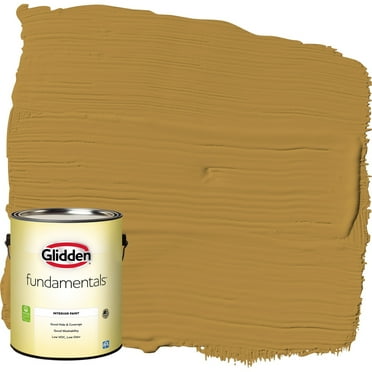 Glidden Fundamentals Interior Paint Butterscotch Ripple / Yellow, Eggshell, 1 Gallon