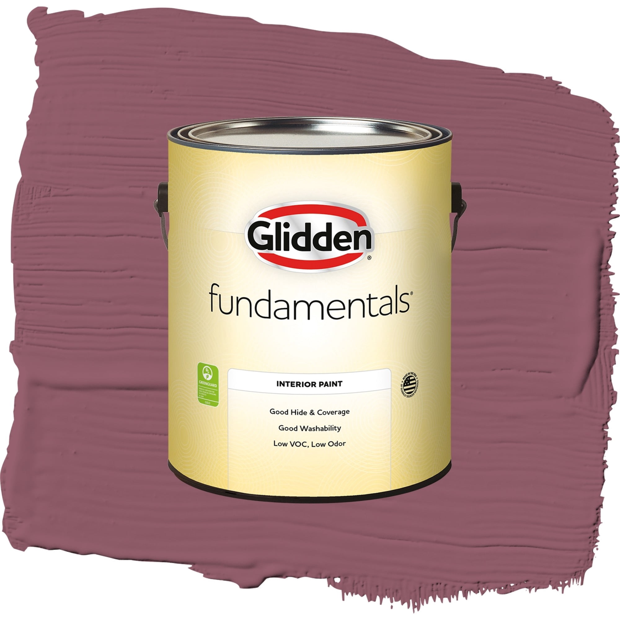 Glidden Fundamentals Cabernet / Purple, Semi-Gloss Interior Paint, 1 Gallon