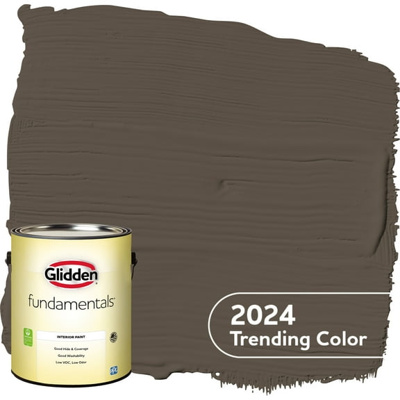 Glidden Fundamentals Interior Paint Cabin Fever / Brown, Eggshell, 1 Gallon