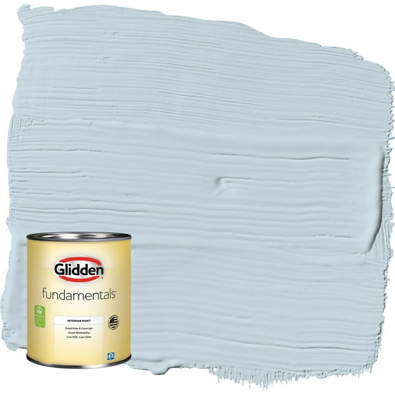 Glidden Fundamentals Calm Sea / Blue Eggshell Interior Paint, 1 Quart