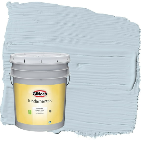 Glidden Fundamentals Calm Sea / Blue Eggshell Interior Paint, 5 Gallon