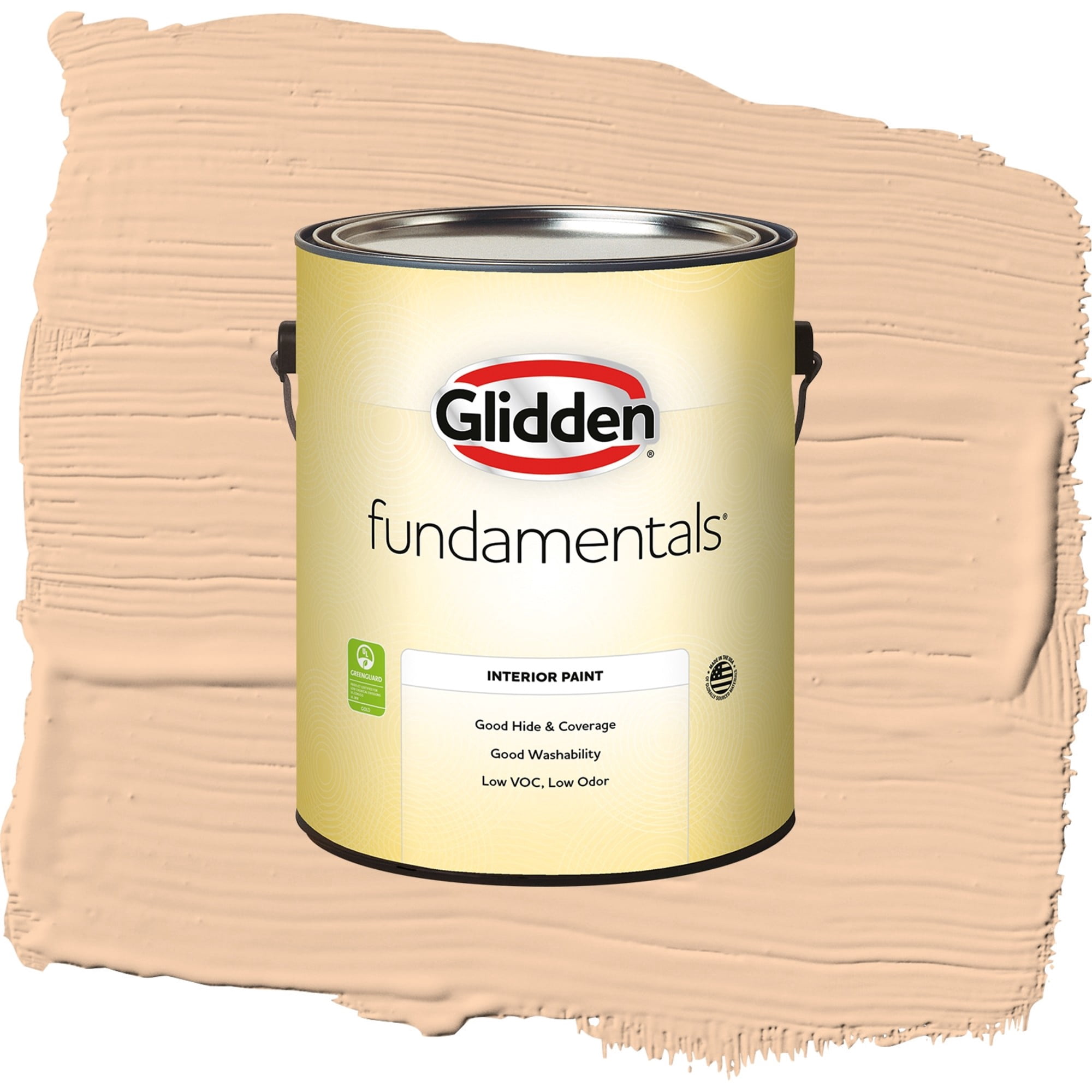 Glidden Fundamentals Caramel Ice / Orange, Flat Interior Paint, 1 Gallon