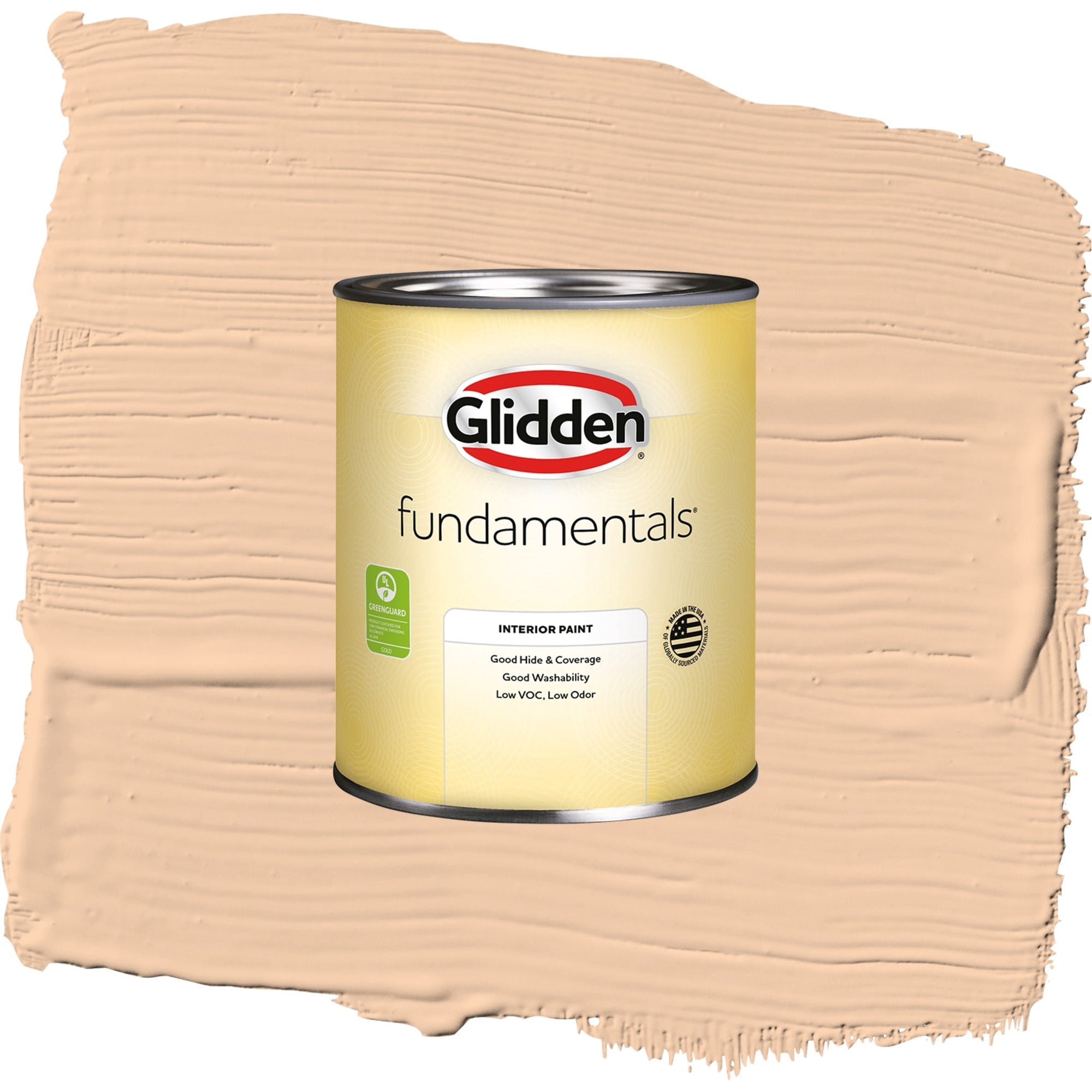 Glidden Fundamentals Caramel Ice / Orange, Flat Interior Paint, 1 Quart