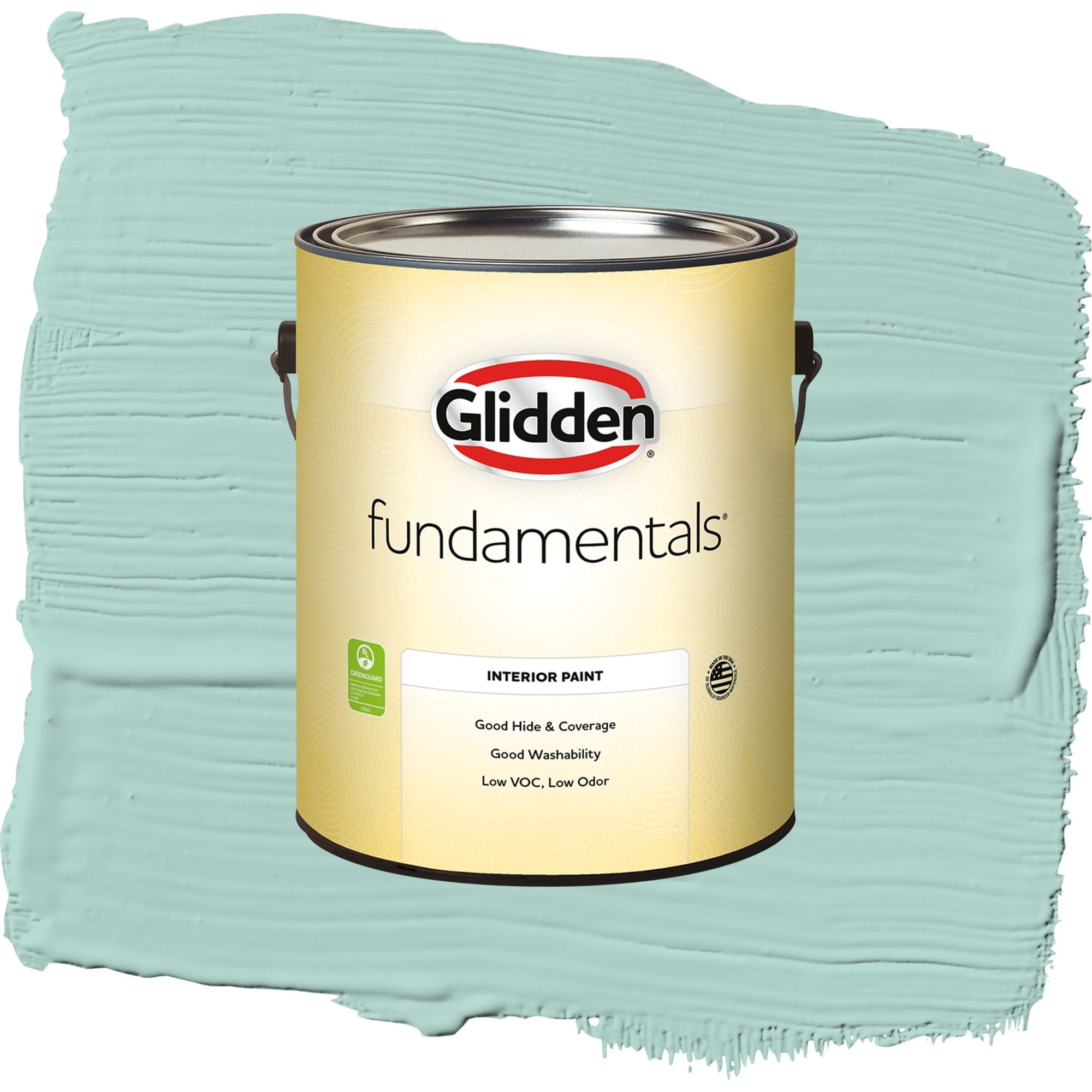 Glidden Fundamentals Cassiopeia / Green, Semi-Gloss Interior Paint, 1 Gallon