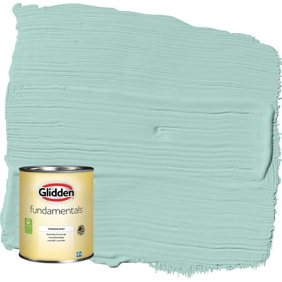 Glidden Fundamentals Cassiopeia / Green Semi-Gloss Interior Paint, 1 Quart