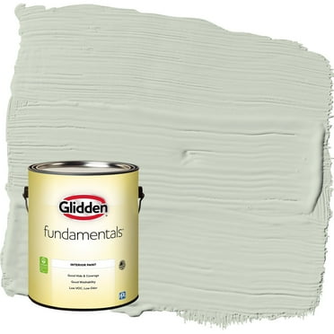 Glidden Fundamentals Castaway / Green Eggshell Interior Paint, 1 Gallon
