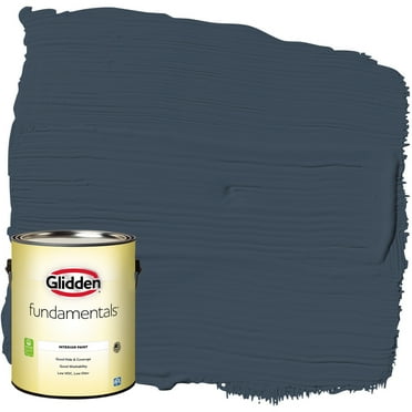 Glidden Fundamentals Interior Paint Cavalry / Navy Blue, Eggshell, 1 Gallon