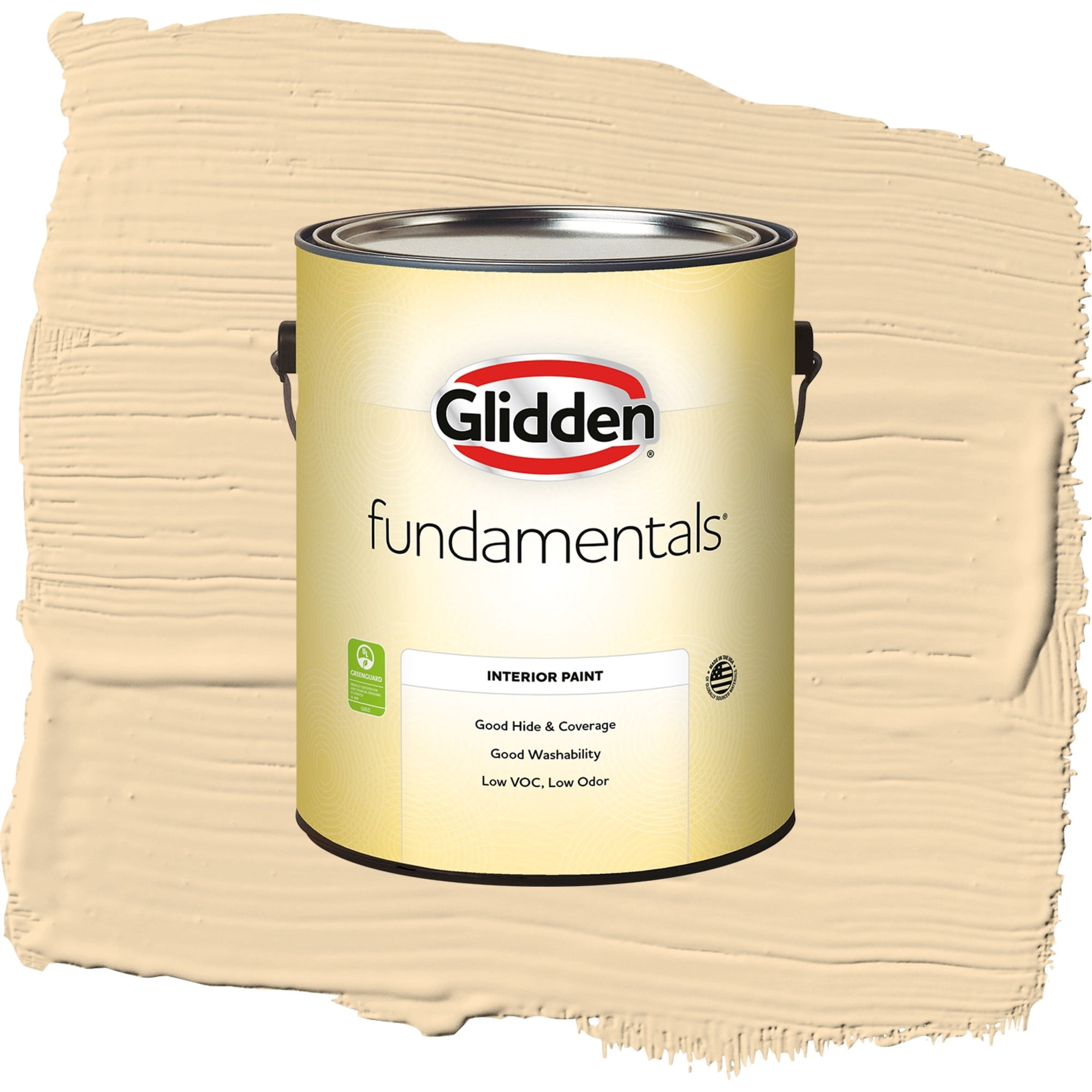 Glidden Fundamentals Chai Tea Latte Flat Interior Paint and Primer, 1 Gallon