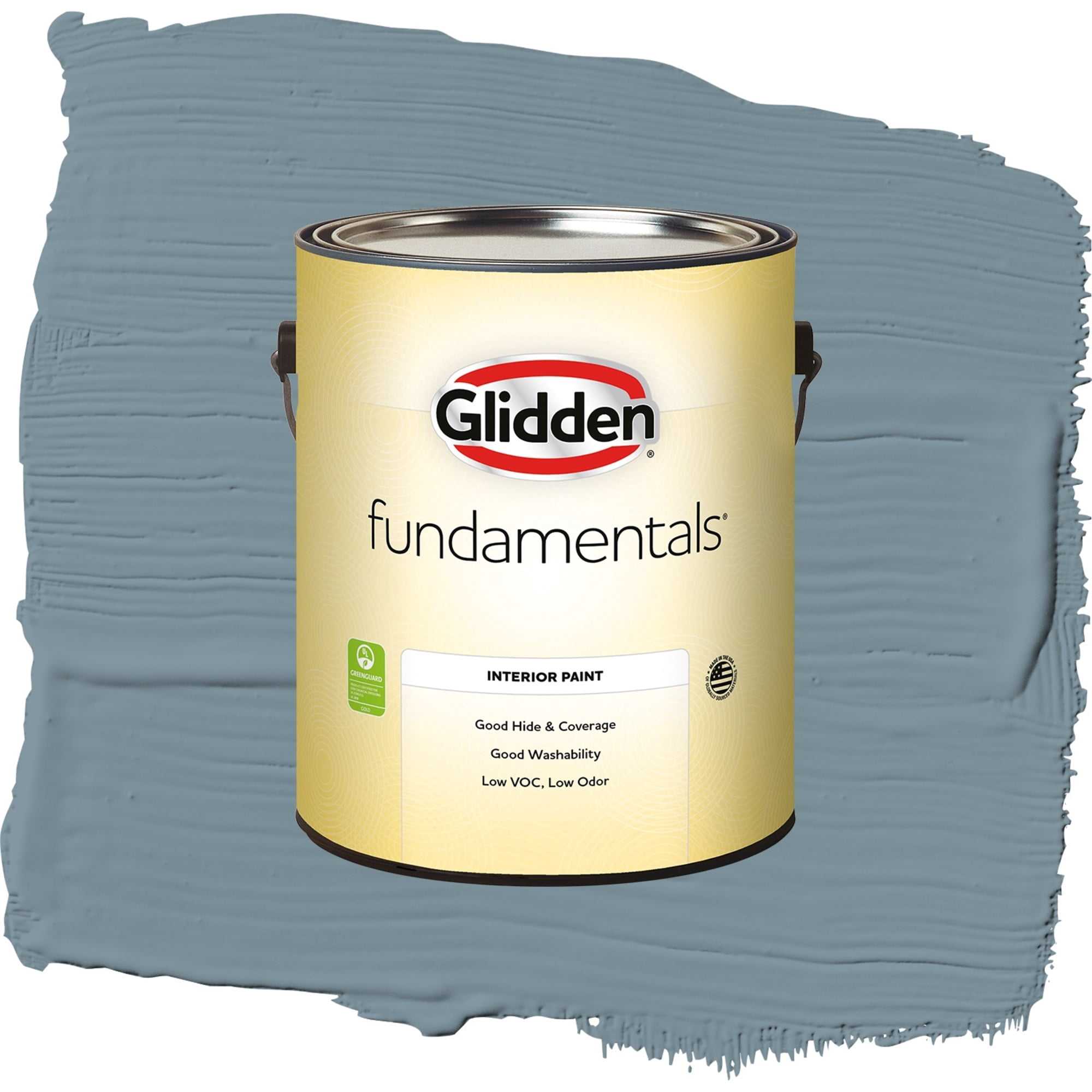 Glidden Fundamentals Chalky Blue / Blue, Flat Interior Paint, 1 Gallon