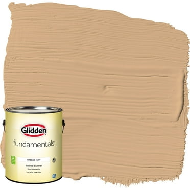 Glidden Fundamentals Interior Paint Cheddar Biscuit / Orange, Eggshell, 1 Gallon
