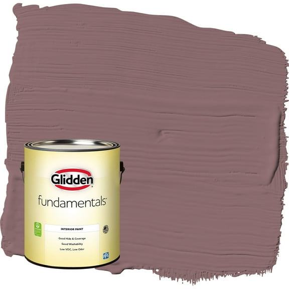 Glidden Fundamentals Chocolate Sparkle / Purple Eggshell Interior Paint, 1 Gallon