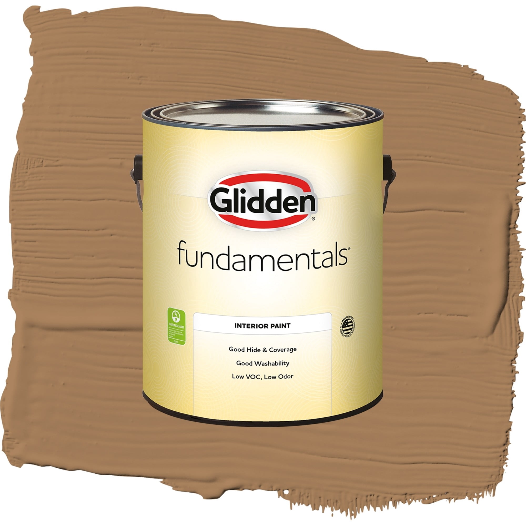 Glidden Fundamentals Cinnamon Crunch / Brown, Semi-Gloss Interior Paint, 1 Gallon