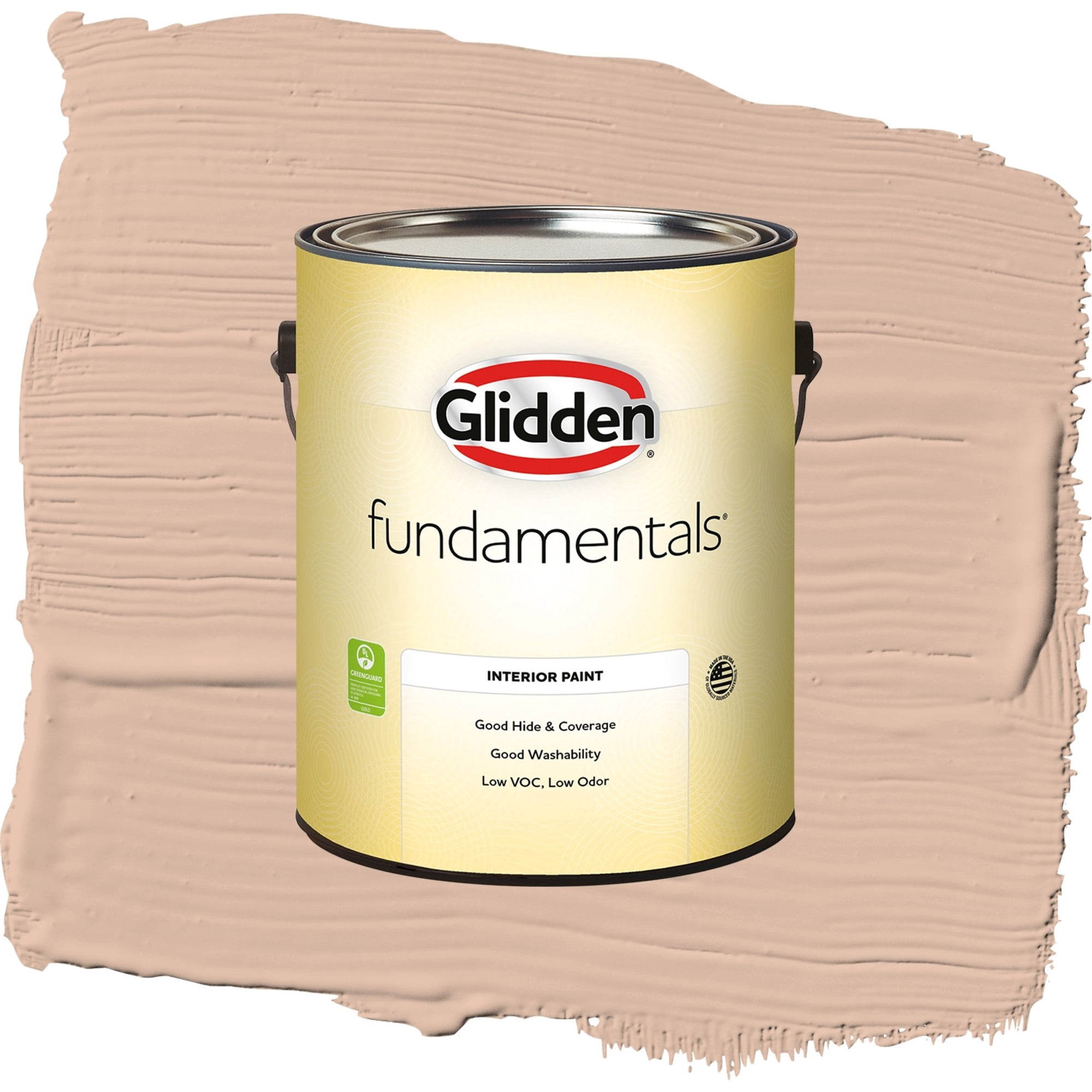Glidden Fundamentals Cinnamon Ice Flat Interior Paint and Primer, 1 Gallon