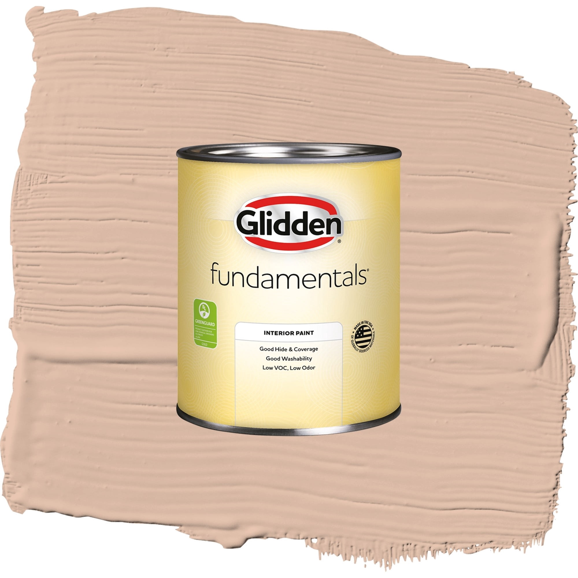 Glidden Fundamentals Cinnamon Ice / Orange, Flat Interior Paint, 1 Quart