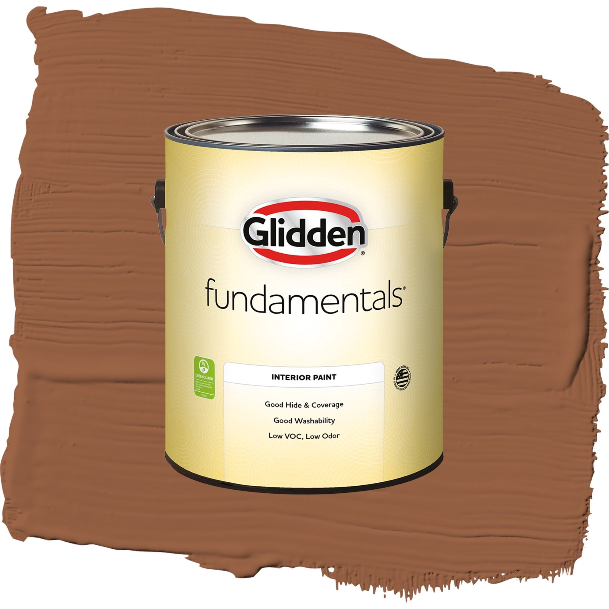Glidden Fundamentals Cinnamon Spice / Orange, Eggshell Interior Paint, 1 Gallon