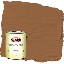 Glidden Fundamentals Cinnamon Stick / Orange Eggshell Interior Paint, 1 Gallon