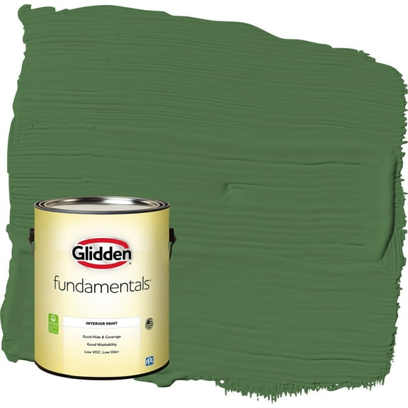 Glidden Fundamentals Clover Leaf / Green Eggshell Interior Paint, 1 Gallon