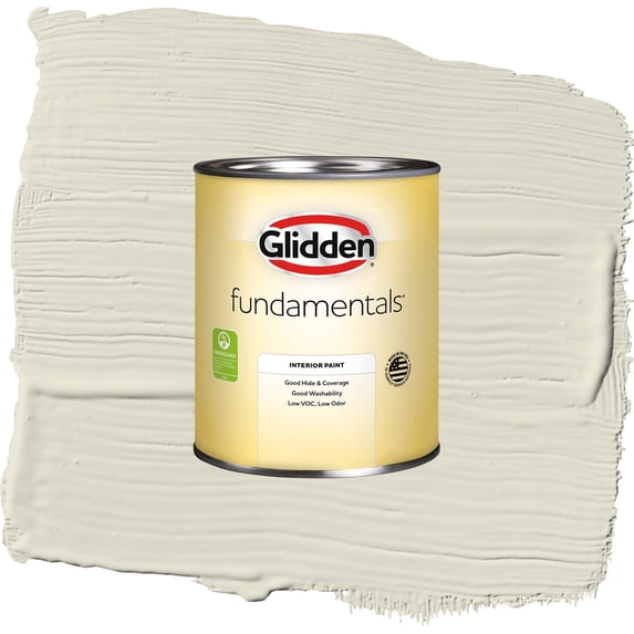Glidden Fundamentals Cocoon / Grey, Eggshell Interior Paint, 1 Quart