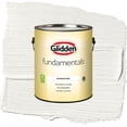 Glidden Fundamentals Commercial White / White Semi-Gloss Interior Paint ...