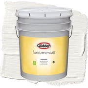 Glidden Fundamentals Commercial White Semi Gloss Interior Paint and Primer, 5 Gallons