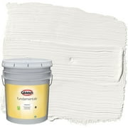 Glidden Fundamentals 5 Gallons Commercial White / White Semi-Gloss Interior Paint