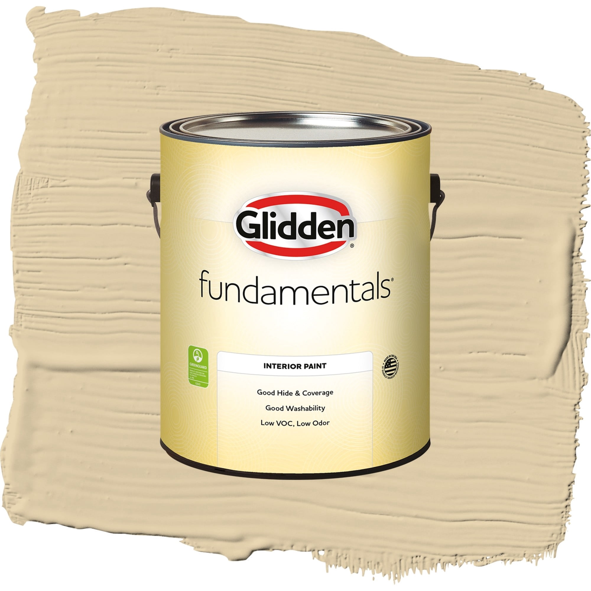 Glidden Fundamentals Cookie Dough / Beige, Eggshell Interior Paint, 1 Gallon