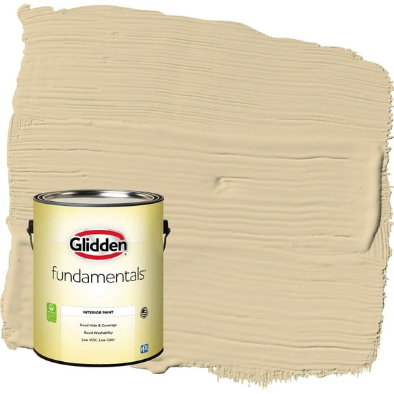 Glidden Fundamentals Cookie Dough / Beige Eggshell Interior Paint, 1 Gallon