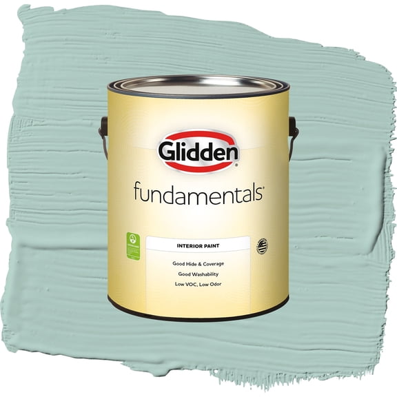 Glidden Fundamentals Copenhagen / Green, Eggshell Interior Paint, 1 Gallon