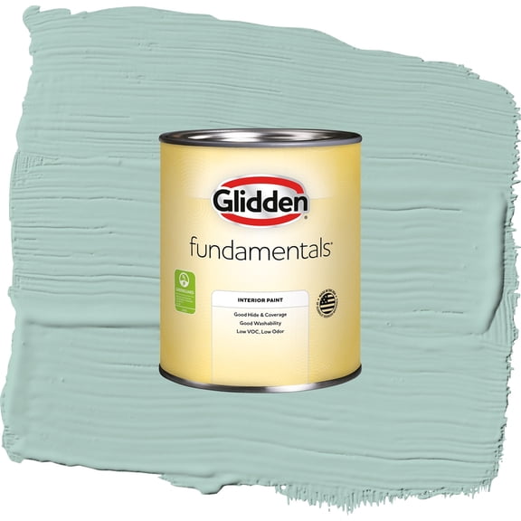 Glidden Fundamentals Copenhagen / Green, Eggshell Interior Paint, 1 Quart