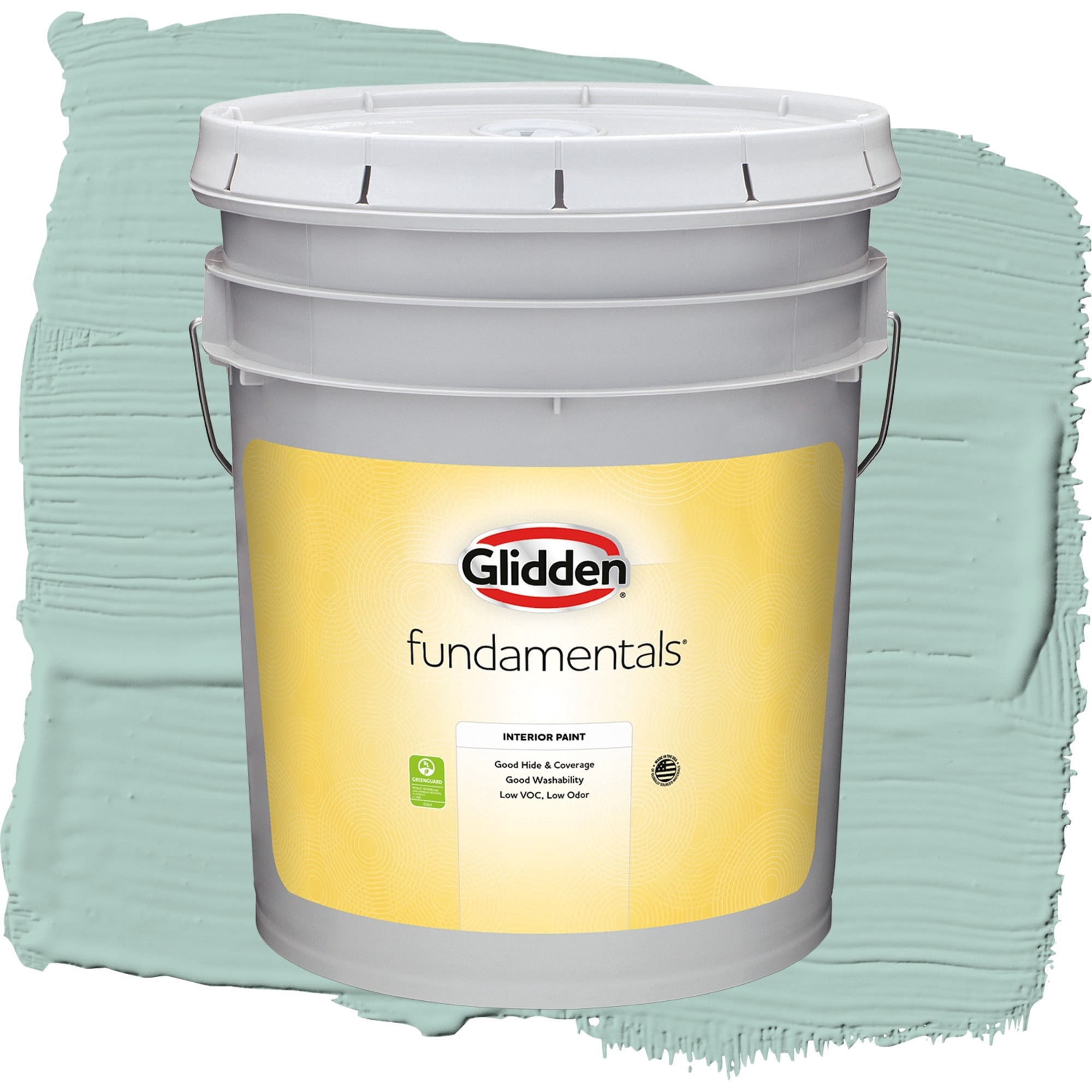 Glidden Fundamentals Copenhagen / Green, Eggshell Interior Paint, 5 Gallon