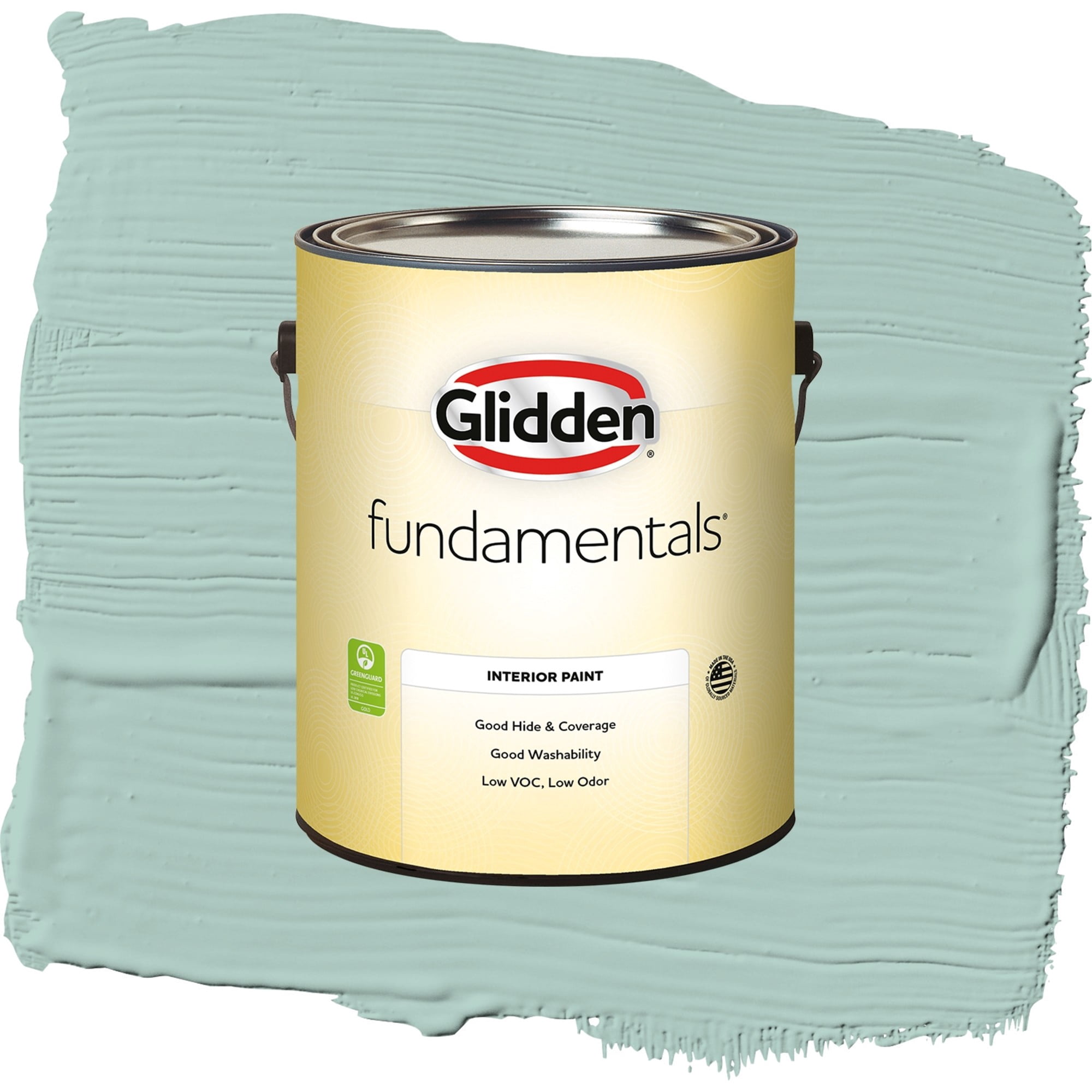Glidden Fundamentals Copenhagen / Green, Flat Interior Paint, 1 Gallon