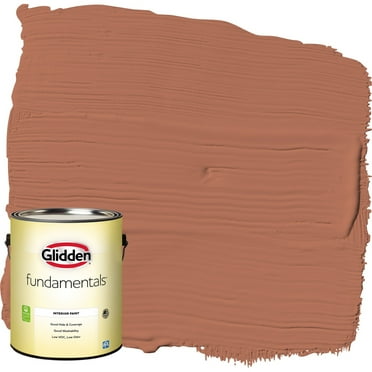 Glidden Fundamentals Interior Paint Copper Beech / Orange, Eggshell, 1 Gallon