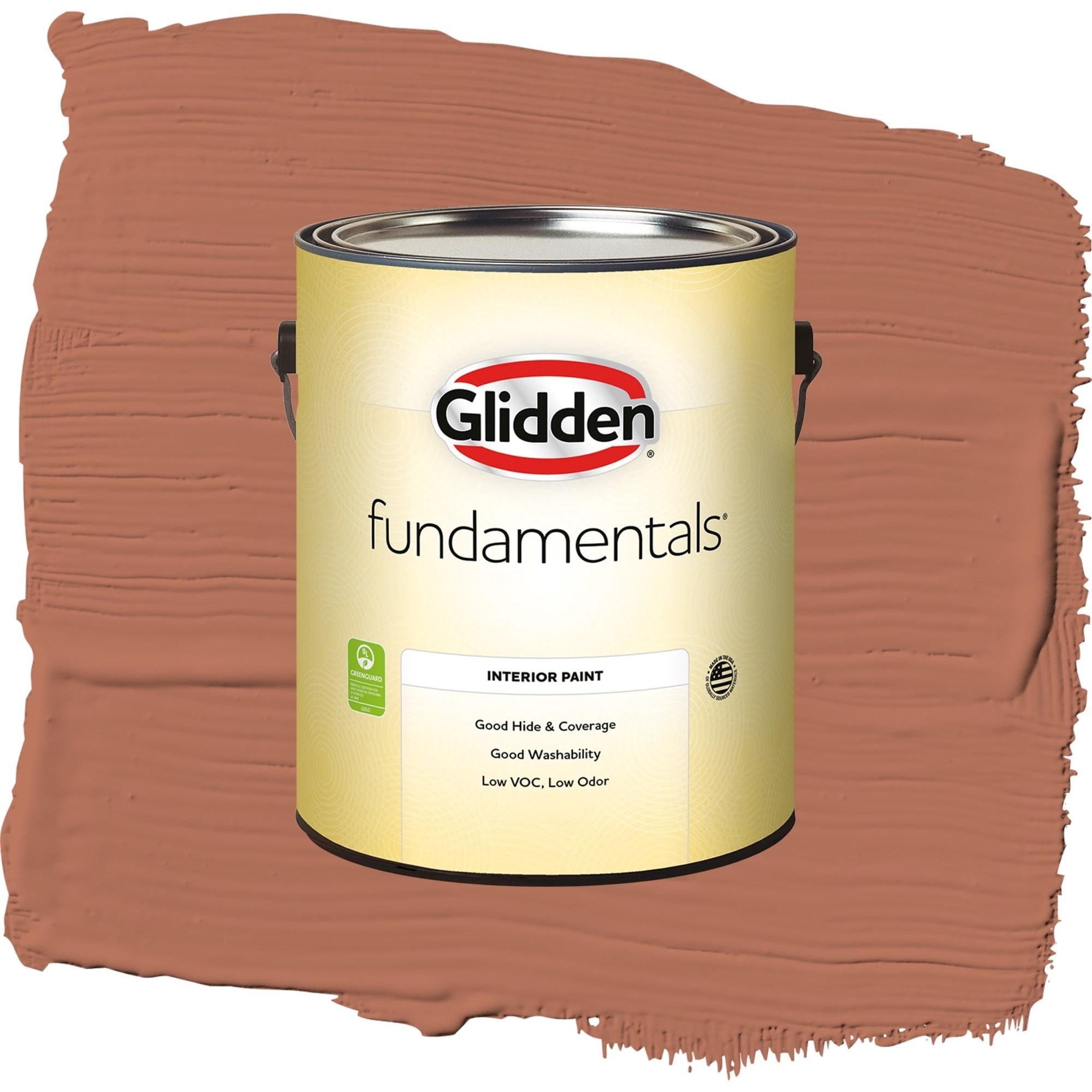 Glidden Fundamentals Copper Beech / Orange, Eggshell Interior Paint, 1 Gallon