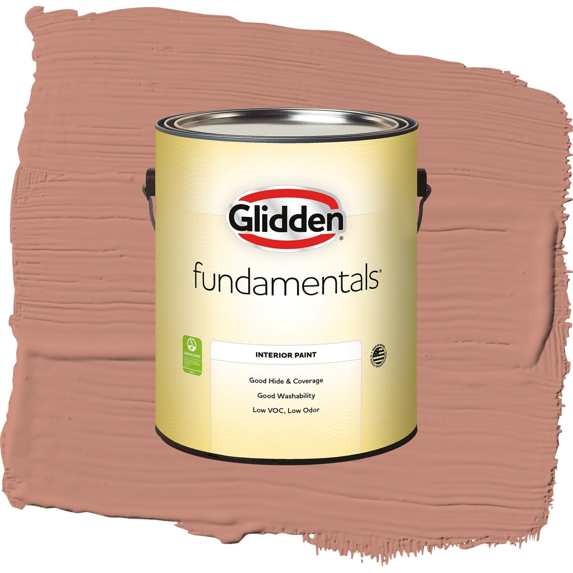 Glidden Fundamentals Copper Trail / Orange, Flat Interior Paint, 1 Gallon