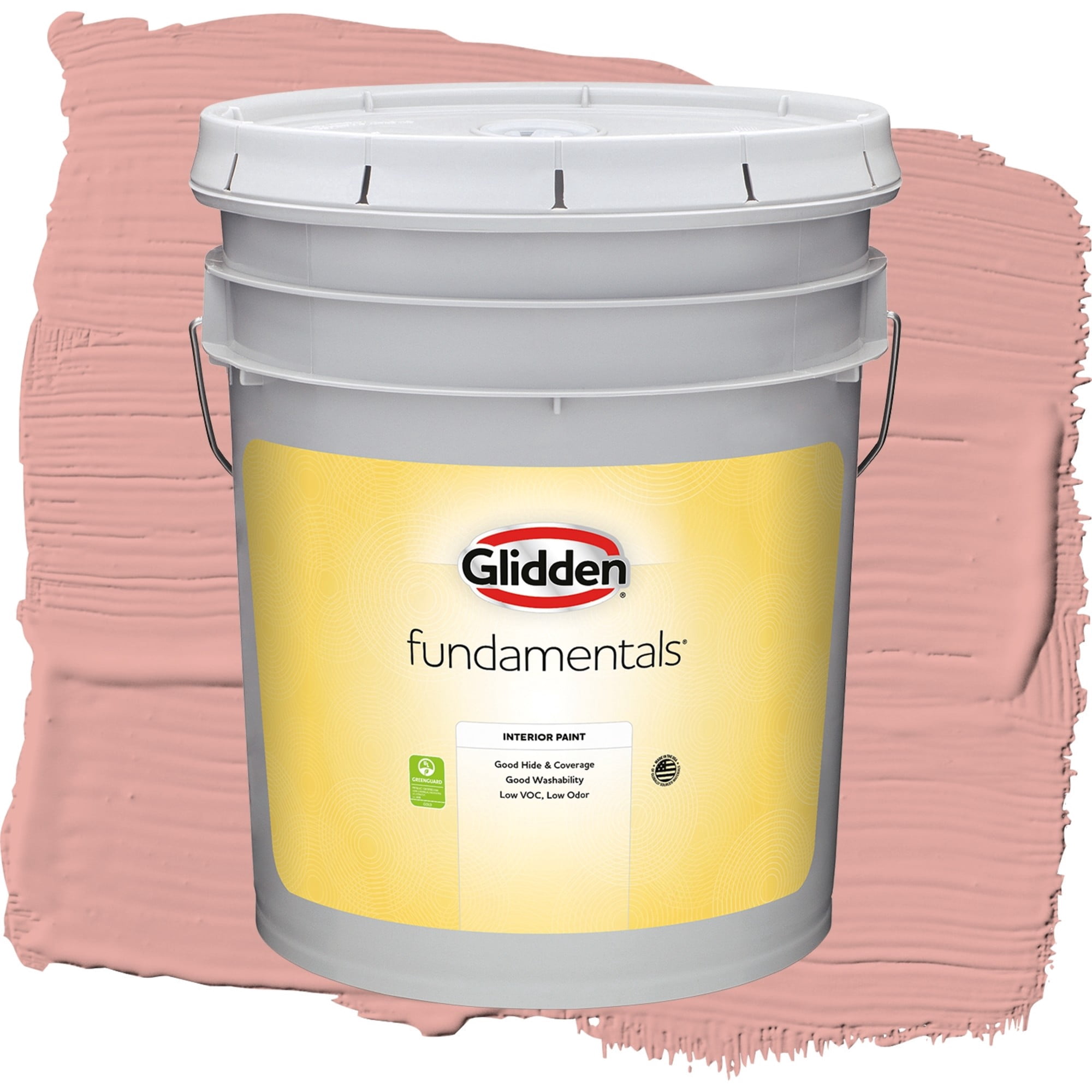 Glidden Fundamentals Coral Cove / Orange, Eggshell Interior Paint, 5 Gallon