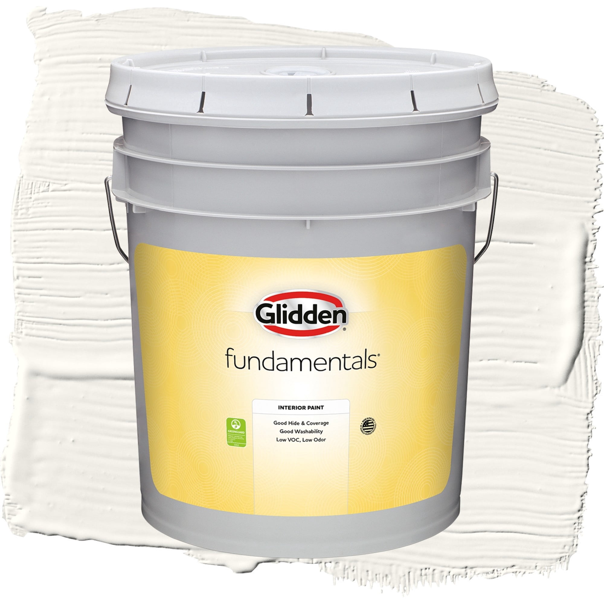 Glidden Fundamentals Cotton Tail / Gray, Eggshell Interior Paint, 5 Gallon