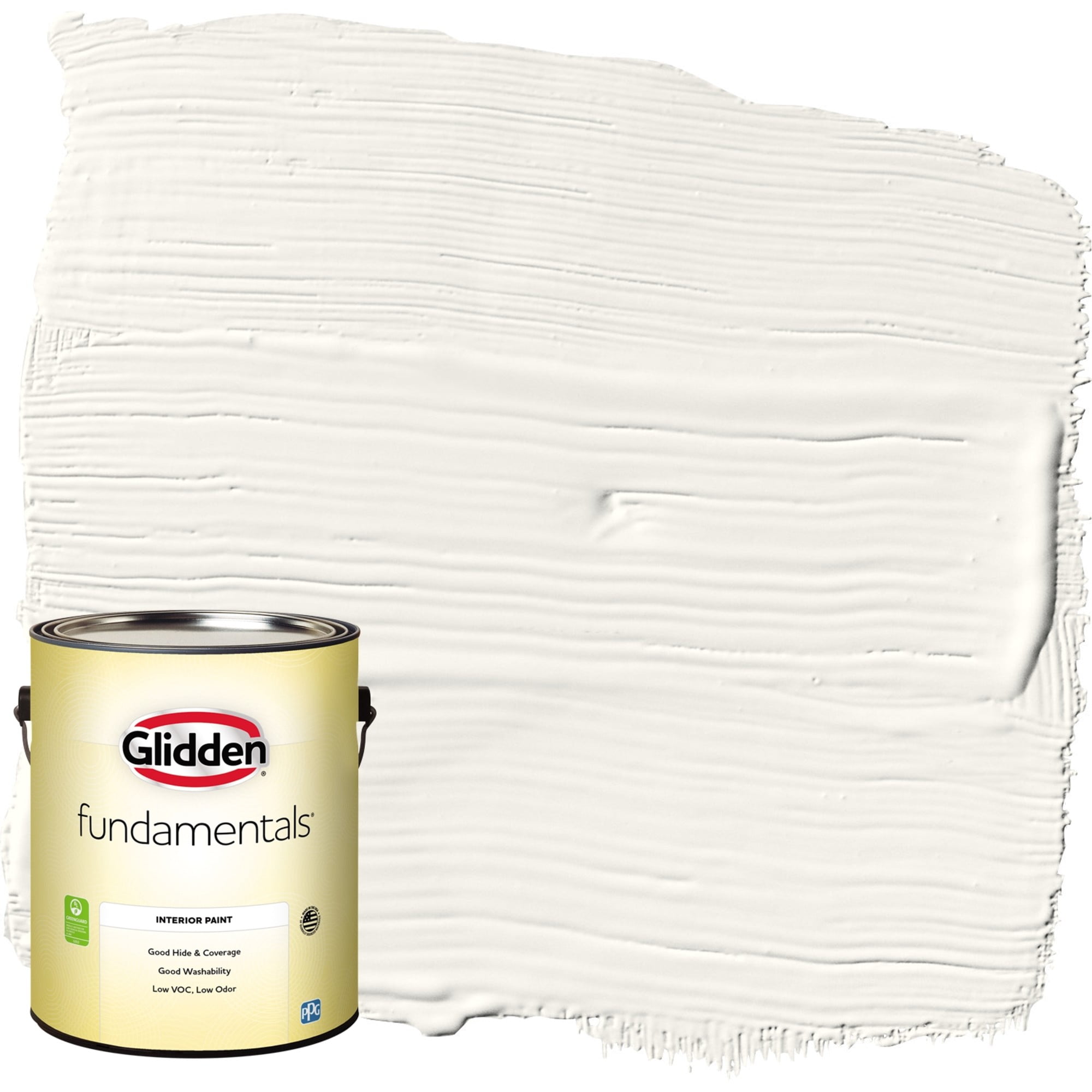 Glidden Fundamentals Cotton Tail / Gray, Flat Interior Paint, 1 Gallon